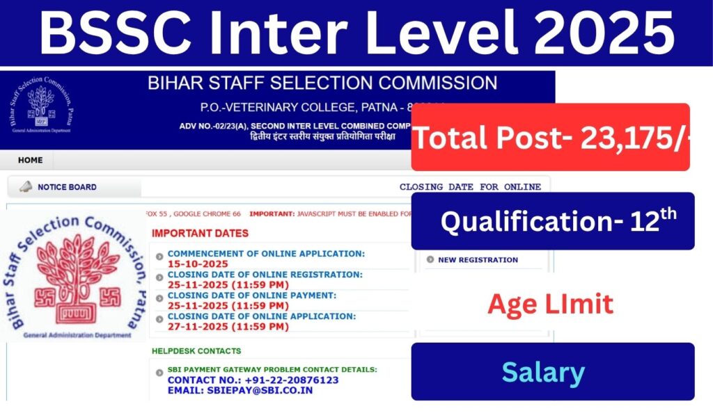bssc inter level 2025