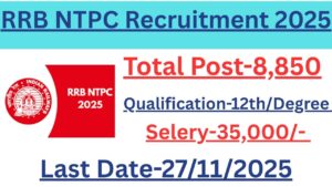 RRB NTPC Recruitment 2025
