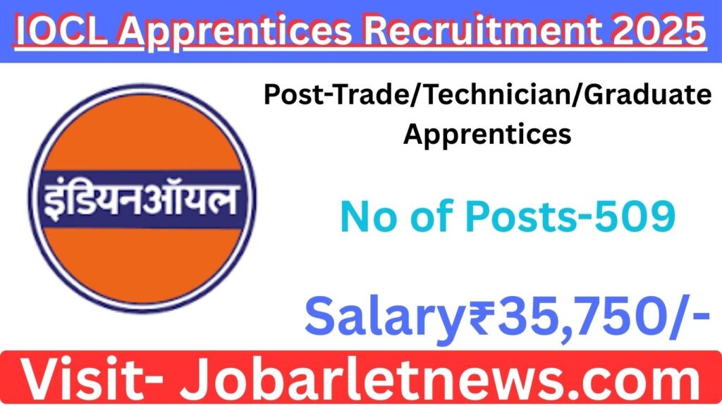IOCL Apprentices Recruitment 2025​