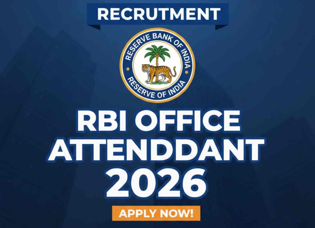 RBI Office Attendant Recruitment 2026