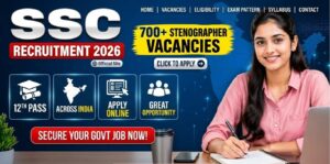 SSC Stenographer Recruitment 2026
